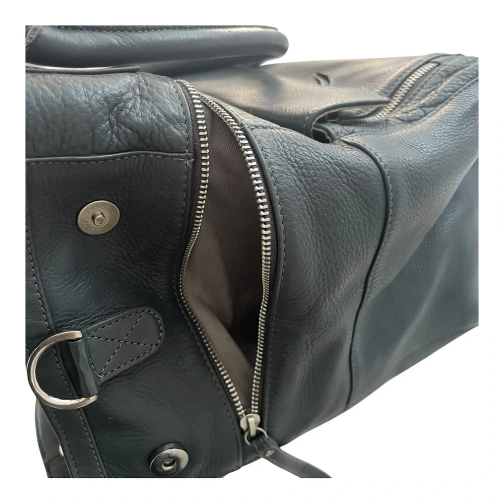 THE DAY & MOOD HANNAH BAG leather Anthropologie dual Handle removable strap Grey